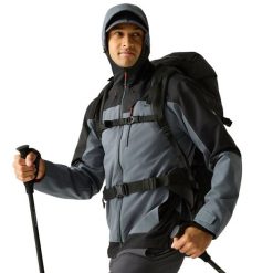 Męska Kurtka Wodoodporna Highton IV Stretch. Czarne kurtki męskie Regatta, m, bez wzorów, z materiału, z kapturem. Za 319.99 zł.
