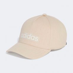 Czapka z daszkiem ADIDAS fitness. Brązowe czapki damskie Adidas, bez wzorów, z bawełny, eleganckie. Za 59.99 zł.