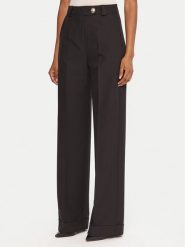 Maryley Spodnie materiałowe 25IB563/43NE Czarny Regular Fit. Czarne spodnie materiałowe damskie Maryley, bez wzorów, z materiału. Za 289.99 zł.