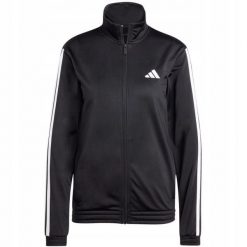 Bluza damska adidas Essentials Trricot 3-Stripes. Czarne bluzy damskie Adidas, s, bez wzorów, z materiału, bez ramiączek, bez kaptura. Za 186.99 zł.