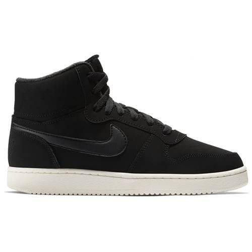 Buty do chodzenia damskie Nike Wmns Ebernon Mid Se. Czarne obuwie sportowe damskie Nike, bez wzorów, bez zapięcia, do koszykówki. Za 320.30 zł.