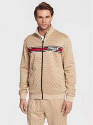 Guess Bluza Korbin Z2BQ06 FL04Q Beżowy Regular Fit. Brązowe bluzy męskie Guess, m, z aplikacjami, z syntetyku, bez ramiączek, bez kaptura. Za 339.99 zł.