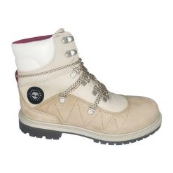 Buty Timberland x Hilfiger Hrtg Ek+ Waterproof Boot Medium Beige Nubuck TB0A5T91257 beżowy. Brązowe obuwie trekkingowe damskie z materiału, za kostkę, bez zapięcia. Za 981.28 zł.
