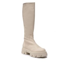 Kozaki Steve Madden. Brązowe kozaki damskie Steve Madden, bez wzorów, bez obcasa, na płaskiej podeszwie, bez zapięcia. Za 889.99 zł.