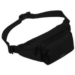 Nerka sportowa Peterson PTN-73213 czarna. Czarne saszetki i nerki męskie Peterson, bez wzorów. Za 59.99 zł.