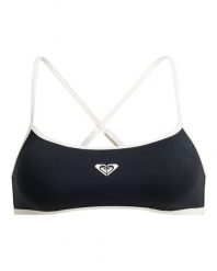 Stanik bikini typu bralette dla Kobiety THE RETRO ESSENTIALS Czarny. Szare stroje kąpielowe damskie Roxy, xl, bez wzorów, z elastanu. Za 149.99 zł.