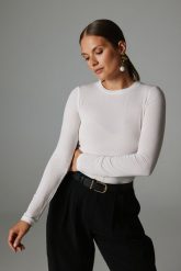 BLUZKA SUZIE ECRU XL - Flawless. Bluzki damskie Flawless, xl, bez wzorów, z materiału, klasyczne, bez kołnierzyka, bez ramiączek. Za 265.00 zł.