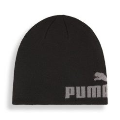 Młodzieżowa czapka beanie Essentials średniej głębokości bez mankietu PUMA Black. Czarna czapki damskie Puma, bez wzorów. Za 69.00 zł.
