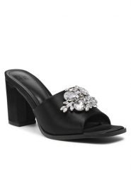 Jenny Fairy Klapki LS5682-03 Czarny. Czarne klapki damskie Jenny Fairy, bez wzorów, z materiału, bez obcasa, bez zapięcia. Za 149.99 zł.