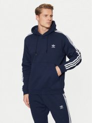 Adidas Bluza adicolor Classics 3-Stripes IL2489 Granatowy Regular Fit. Niebieskie bluzy męskie Adidas, m, bez wzorów, z bawełny, bez ramiączek, bez kaptura. Za 239.99 zł.
