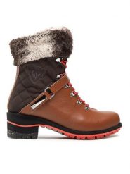 Rossignol Trapery Megeve RNJW220 Brązowy. Brązowe trapery damskie Rossignol, ze skóry, bez zapięcia. Za 1,949.00 zł.