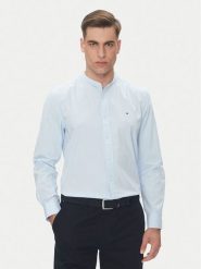 Tommy Hilfiger Koszula MW0MW39966 Błękitny Regular Fit. Niebieskie koszule męskie Tommy Hilfiger, m, bez wzorów, z bawełny, bez kołnierzyka, bez ramiączek. Za 209.99 zł.