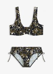 Bikini minimizer z wyściełanymi ramiączkami (2 części). Białe bikini bonprix, bez wzorów. Za 117.99 zł.
