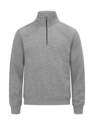 Clique Miami Half Zip bluza półrozpinana z bawełny i recyklingowanego poliestru. Szare bluzy damskie CLIQUE, s, bez wzorów, z bawełny, bez ramiączek, bez kaptura. Za 189.41 zł.