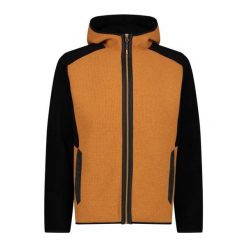 Kurtka z kapturem wełniana CMP. Brązowe kurtki męskie CMP, bez wzorów, z wełny, sportowe, z kapturem. Za 653.50 zł.