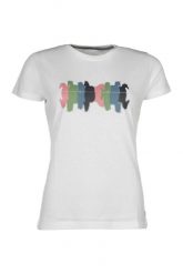 T-shirt damski HKM Mirror. Szare t-shirty damskie HKM, xl, z aplikacjami, z materiału, bez kołnierzyka, bez ramiączek. Za 120.50 zł.