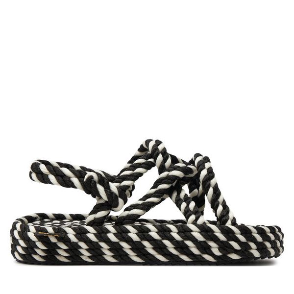 Sandały Bohonomad. Czarne sandały damskie Bohonomad, bez wzorów, bez obcasa, na płaskiej podeszwie, bez zapięcia. Za 199.99 zł.