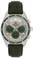 Zegarek Daniel Klein Męski srebrna tarcza 44 mm (DK.1.14221-4). Szare zegarki męskie Daniel Klein, bez wzorów, srebrne. Za 178.99 zł.