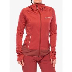 Bluza polarowa damska Vaude Tekoa Fleece Jacket II. Czerwone bluzy damskie Vaude, xs, bez wzorów, z polaru, bez ramiączek, z kapturem. Za 356.99 zł.