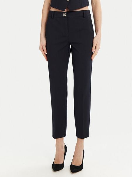 Marella Chinosy Dotto 2513781014 Granatowy Slim Fit. Niebieskie spodnie materiałowe damskie Marella, bez wzorów, z syntetyku. Za 399.99 zł.