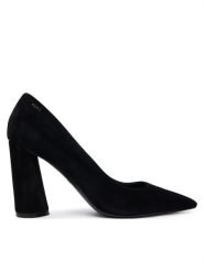 BOSS Czółenka Gracey 50554372 Czarny. Czarne czółenka damskie Boss, bez wzorów, ze skóry, bez obcasa, bez zapięcia. Za 899.99 zł.