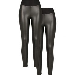 Legginsy Damskie Ze Skóry Ekologicznej Z Wysokimi Stanami 2pak. Brązowe legginsy damskie Urban Classics, bez wzorów, ze skóry ekologicznej. Za 220.99 zł.