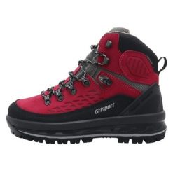 Buty trekkingowe damskie Grisport GriTex Vibram. Czerwone obuwie trekkingowe damskie Grisport, z materiału, przed kolano, bez zapięcia. Za 427.00 zł.