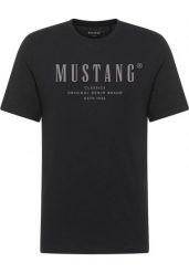 Męski T-Shirt Mustang Style Alex Black 1017998 4142. Czarne t-shirty męskie Mustang, l, bez wzorów, bez kołnierzyka, bez ramiączek. Za 79.99 zł.