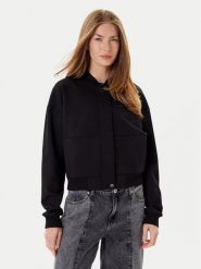 HUGO Bluza Dakure 50542743 Czarny Relaxed Fit. Czarne bluzy damskie Hugo, xxl, bez wzorów, z wiskozy, bez ramiączek, bez kaptura. Za 649.99 zł.