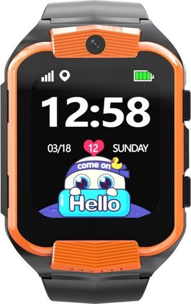 Smartwatch Pacific 32-3 Czarno-pomarańczowy (18767). Brązowe zegarki smartwatch Pacific, bez wzorów. Za 174.94 zł.