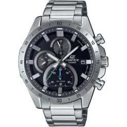 Zegarek męski Casio EFR-571D-1AVUEF, Quartz, 47mm, 10ATM. Czarne zegarki męskie Casio, bez wzorów. Za 549.40 zł.