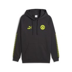Męska bluza z kapturem Borussia Dortmund KING PUMA. Szare bluzy męskie Puma, m, bez wzorów, sportowe, bez ramiączek, z kapturem. Za 299.00 zł.