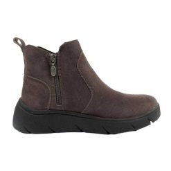 Damskie Skórzane Buty Bormio. Szare obuwie trekkingowe damskie Scholl, z materiału, bez zapięcia. Za 269.99 zł.
