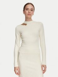 Marciano Guess Sweter G6YR07 Z1060 Kremowy Slim Fit. Białe swetry nierozpinane damskie Marciano Guess, s, z aplikacjami, z wiskozy, bez kołnierzyka, bez ramiączek. Za 589.99 zł.