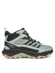 Merrell Trekkingi Speed Strike 2 Mid GORE-TEX J038383 Szary. Szare botki męskie Merrell, bez wzorów, z gore-texu, bez obcasa, bez zapięcia. Za 649.99 zł.