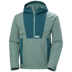 Kurtka wodoodporna z kapturem Helly Hansen Rig. Zielone kurtki męskie Helly Hansen, m, bez wzorów, z kapturem. Za 701.50 zł.