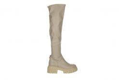 Kozaki Bayla-159 3985 001-P Beż Lico 159094, Skóra naturalna - 40. Brązowe kozaki damskie Bayla, bez wzorów, ze skóry ekologicznej, bez obcasa, bez zapięcia. W wyprzedaży za 224.10 zł.