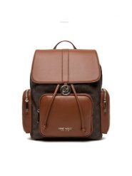 Nine West Plecak CEO-NEVADA-LDA8272 Brązowy. Brązowe plecaki damskie Nine West, bez wzorów, z materiału. Za 269.99 zł.
