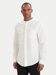 Tommy Jeans Koszula DM0DM22756 Biały Regular Fit. Białe koszule męskie Tommy Jeans, m, bez wzorów, z bawełny, bez kołnierzyka, bez ramiączek. Za 369.99 zł.