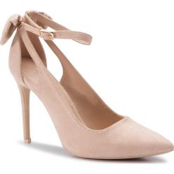 Czółenka i Szpilki DEEZEE KOKO. Brązowe szpilki damskie DeeZee, bez wzorów, z materiału, bez obcasa, na szpilce, bez zapięcia. Za 119.99 zł.