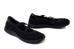 Rieker Remonte D3G05-00 Czarny, baleriny damskie. Czarne balerinki damskie Rieker Remonte, na lato, bez wzorów, bez obcasa, bez zapięcia. Za 349.90 zł.