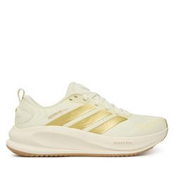Buty do biegania adidas. Białe obuwie sportowe damskie Adidas, bez wzorów, bez zapięcia, do biegania. Za 399.99 zł.
