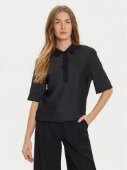 Calvin Klein Bluzka K20K207977 Czarny Regular Fit. Czarne bluzki damskie Calvin Klein, bez wzorów, z syntetyku, bez kołnierzyka, bez ramiączek. Za 309.99 zł.