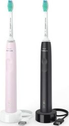 Szczoteczka Philips Sonicare 3100 HX3675/15 2 szt. Pink/Black. Czarne szczoteczki elektryczne Philips. Za 273.27 zł.