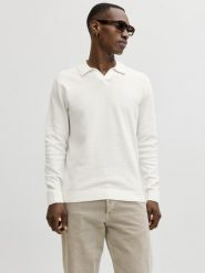 Jack & Jones sweter z dzianiny - JPRbluriley Mężczyźni Bawełna biały, XL. Białe swetry męskie Jack & Jones, m, bez wzorów, z bawełny, eleganckie, bez kołnierzyka, bez ramiączek. Za 139.95 zł.