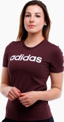 Adidas Koszulka damska adidas Loungewear Essentials Slim Logo Tee bordowa IM2829 S. Czerwone bluzki damskie Adidas, s, bez wzorów, bez kołnierzyka, bez ramiączek. Za 106.90 zł.