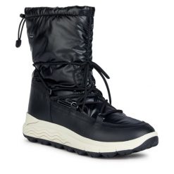 Śniegowce Geox. Czarne śniegowce damskie Geox, bez zapięcia. Za 799.99 zł.