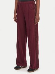 Adidas Spodnie dresowe Firebird Lace KC6445 Bordowy Loose Fit. Czerwone spodnie dresowe damskie Adidas, bez wzorów, z bawełny. Za 319.99 zł.