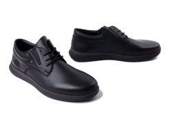 RIEKER 10419-00 black, półbuty męskie. Czarne półbuty męskie Rieker, bez wzorów, bez obcasa, bez zapięcia. Za 272.93 zł.
