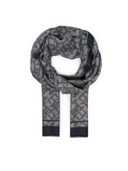 Tommy Hilfiger Szal Th Monologo AW0AW19115 Granatowy. Niebieskie rękawiczki damskie Tommy Hilfiger, bez wzorów. Za 289.99 zł.